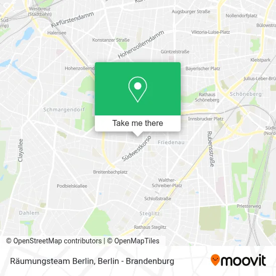 Räumungsteam Berlin map