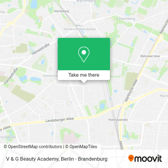 V & G Beauty Academy map