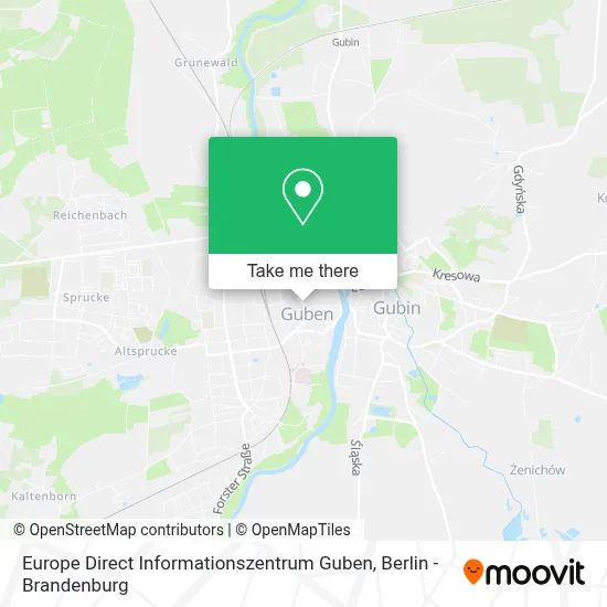 Europe Direct Informationszentrum Guben map