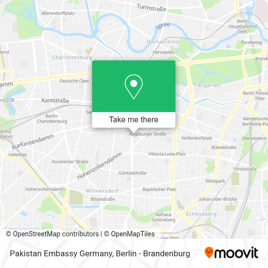 Pakistan Embassy Germany map