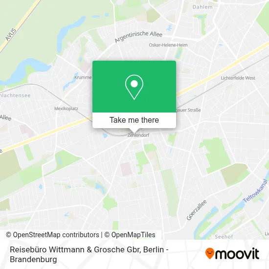 Reisebüro Wittmann & Grosche Gbr map