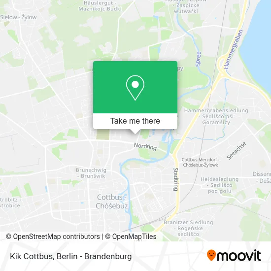 Kik Cottbus map