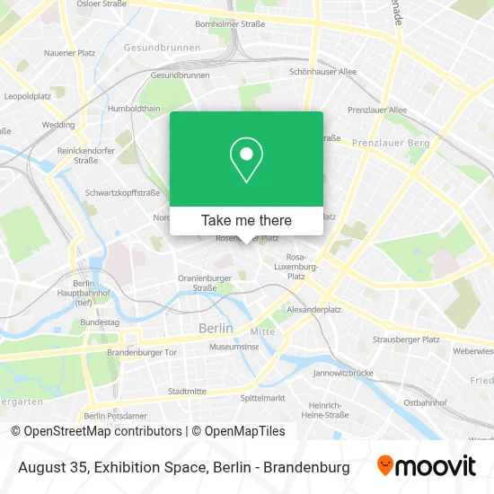 August 35, Exhibition Space map