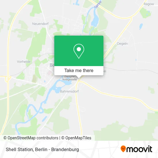 Shell Station map