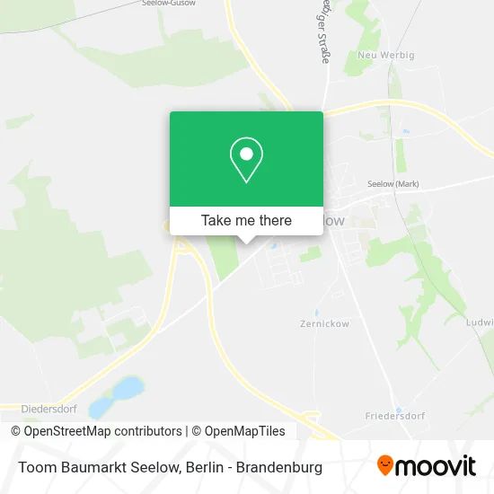 Toom Baumarkt Seelow map