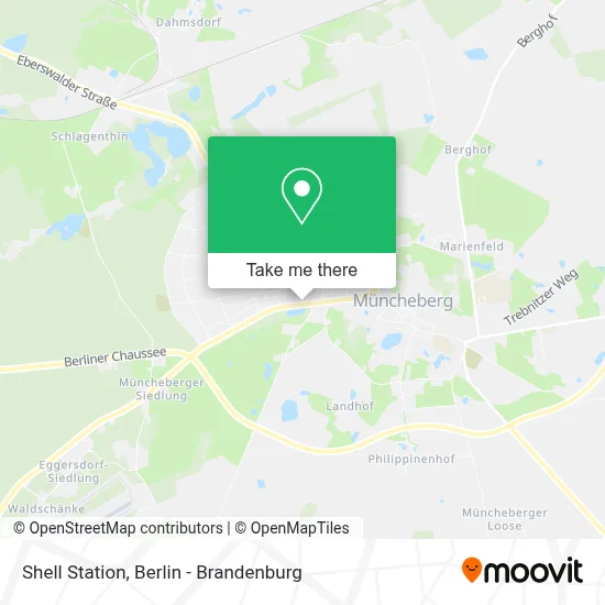 Shell Station map