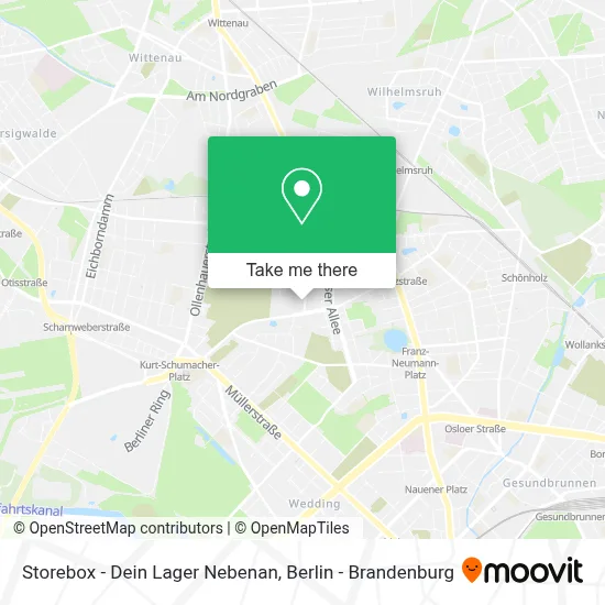 Storebox - Dein Lager Nebenan map