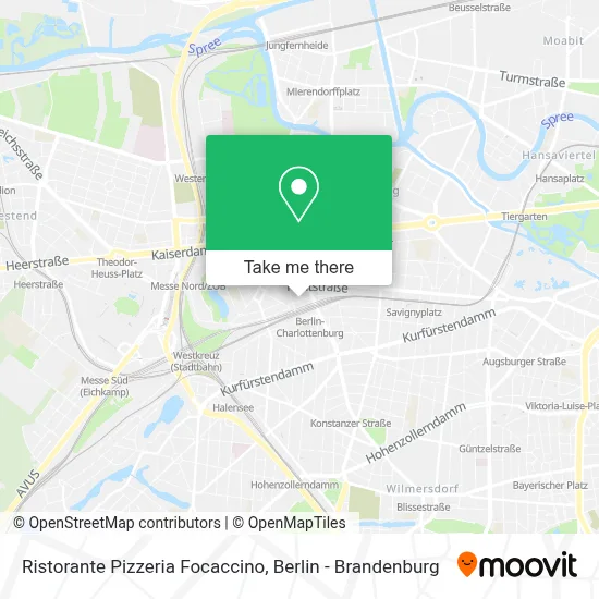 Ristorante Pizzeria Focaccino map
