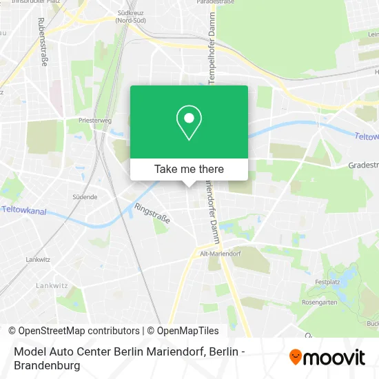 Model Auto Center Berlin Mariendorf map