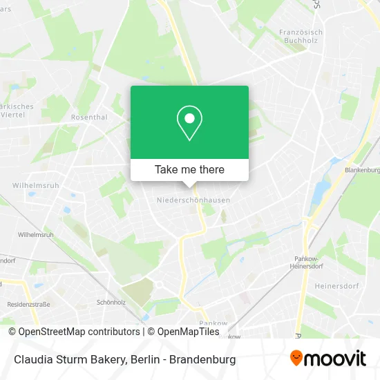 Claudia Sturm Bakery map