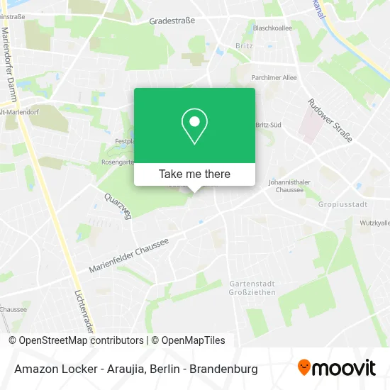 Amazon Locker - Araujia map