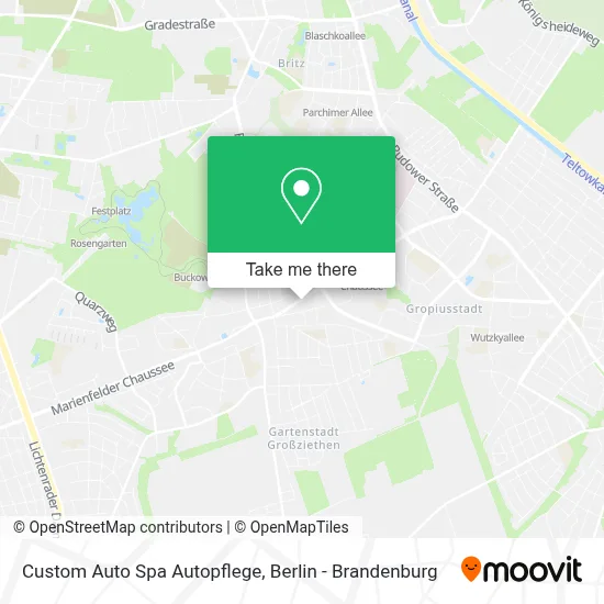 Custom Auto Spa Autopflege map