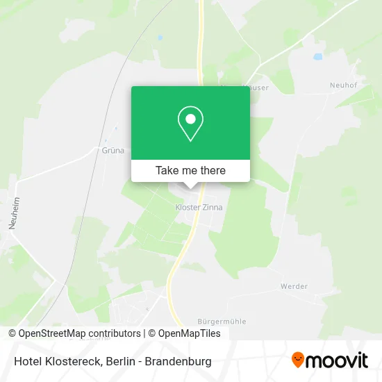 Hotel Klostereck map