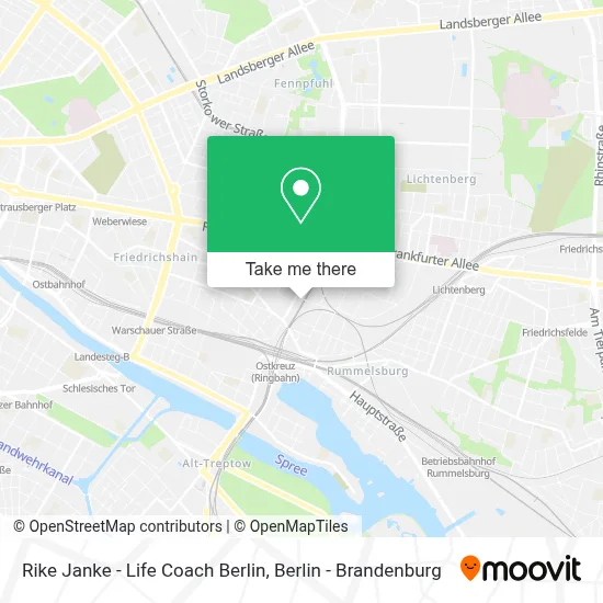 Rike Janke - Life Coach Berlin map