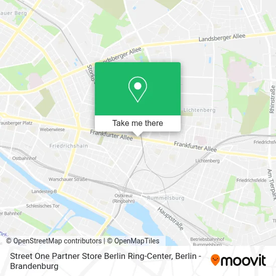 Street One Partner Store Berlin Ring-Center map
