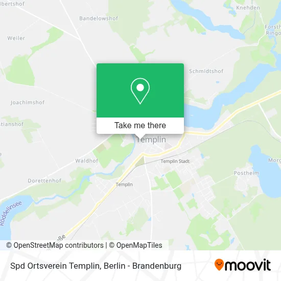 Spd Ortsverein Templin map