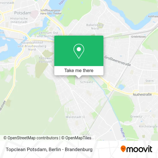 Topclean Potsdam map