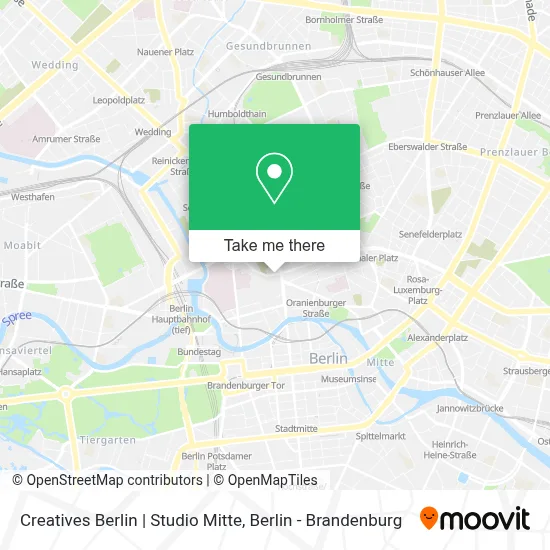Creatives Berlin | Studio Mitte map
