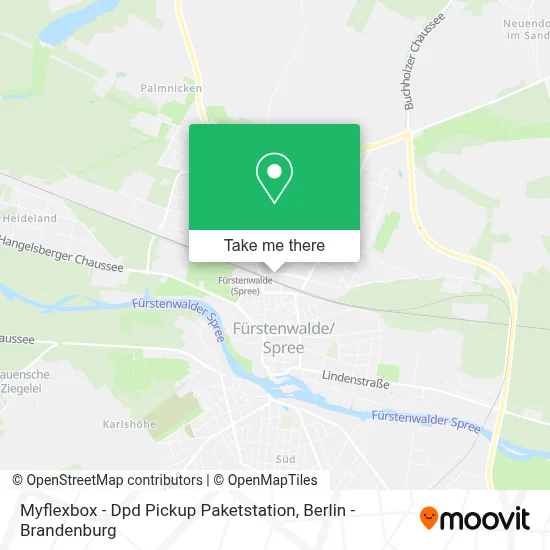 Myflexbox - Dpd Pickup Paketstation map