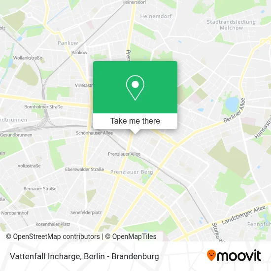 Vattenfall Incharge map