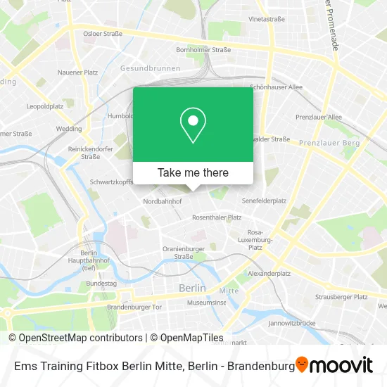 Ems Training Fitbox Berlin Mitte map