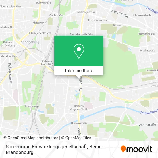 Spreeurban Entwicklungsgesellschaft map