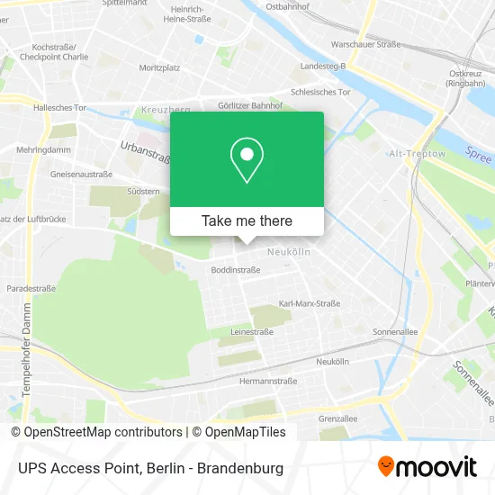 Ups Access Point map