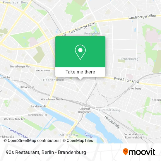 90s Restaurant map