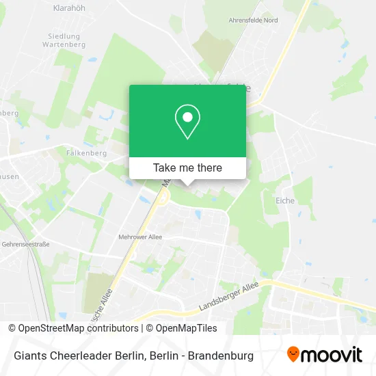 Giants Cheerleader Berlin map