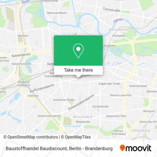 Baustoffhandel Baudiscount map