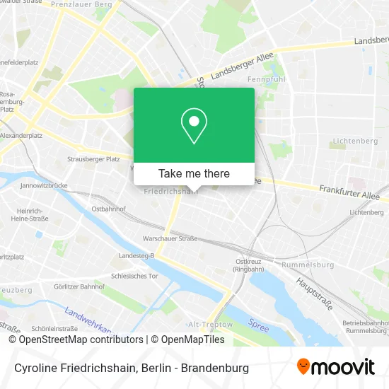 Cyroline Friedrichshain map