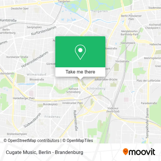 Cugate Music map