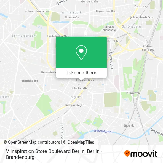 V Inspiration Store Boulevard Berlin map