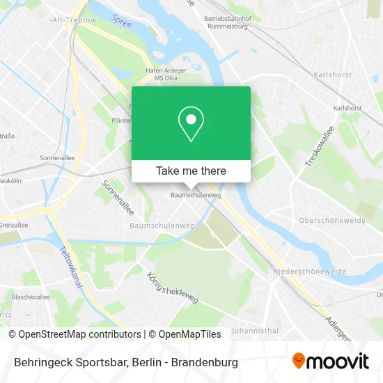 Behringeck Sportsbar map