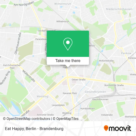 Eat Happy map