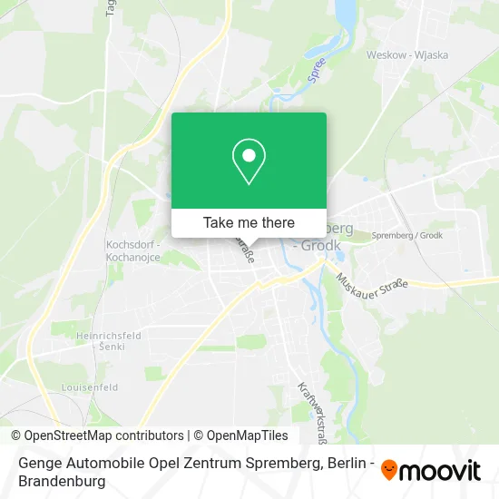 Genge Automobile Opel Zentrum Spremberg map