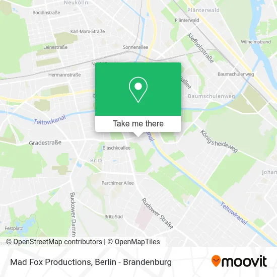 Mad Fox Productions map