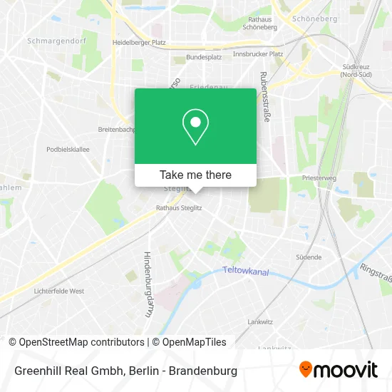 Greenhill Real Gmbh map
