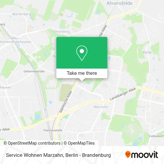 Service Wohnen Marzahn map