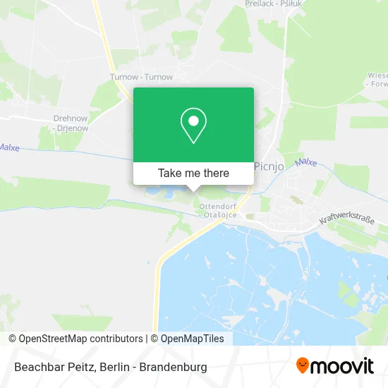 Beachbar Peitz map