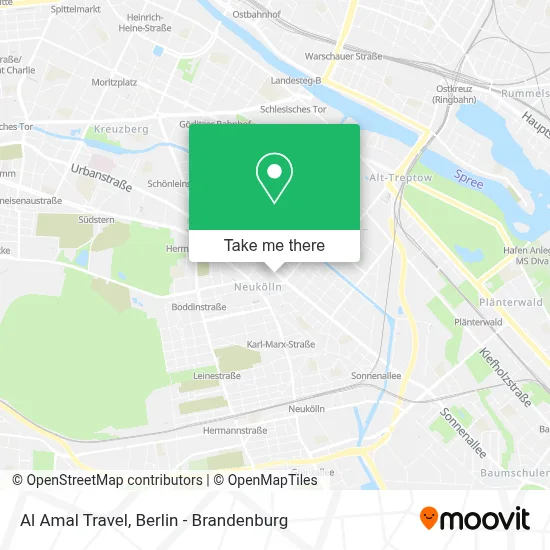 Al Amal Travel map