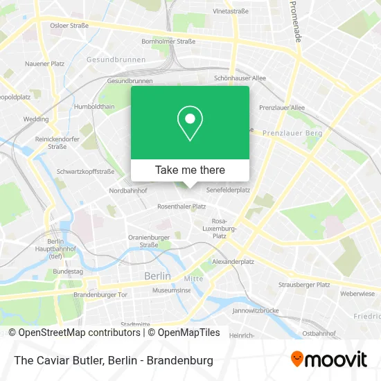 The Caviar Butler map