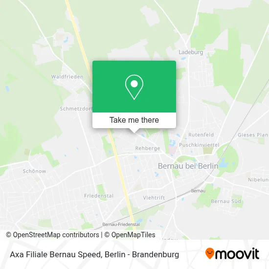 Axa Filiale Bernau Speed map
