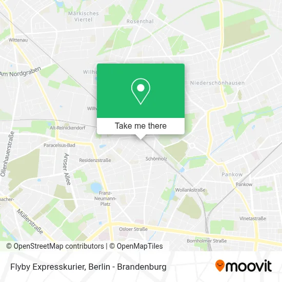 Flyby Expresskurier map