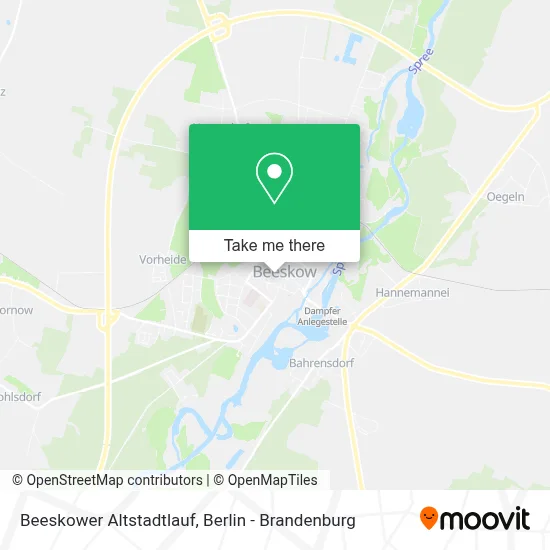Beeskower Altstadtlauf map
