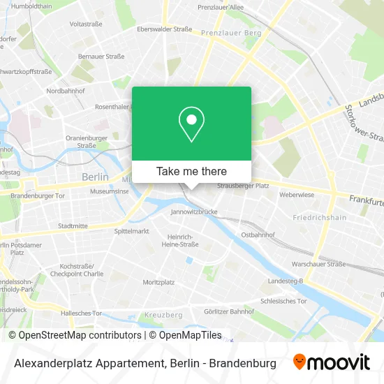 Alexanderplatz Appartement map
