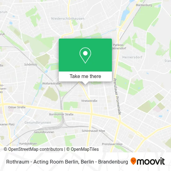 Rothraum - Acting Room Berlin map