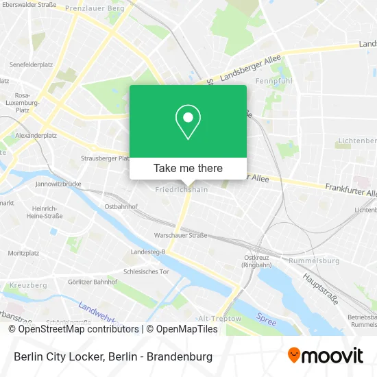 Berlin City Locker map