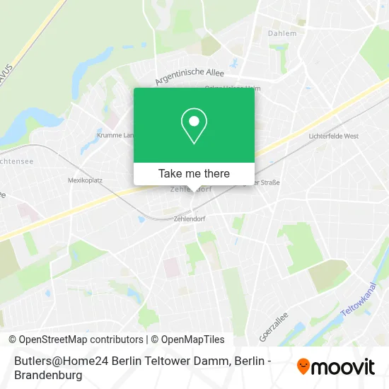 Butlers@Home24 Berlin Teltower Damm map