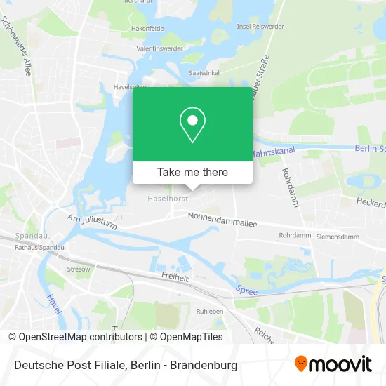 Deutsche Post Filiale map